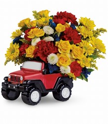 Jeep Wrangler King of the Road by Teleflora from Clifford's where roses are our specialty